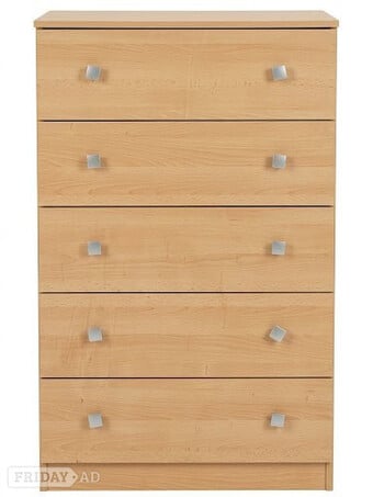 STYLISH 5-DRAWER CHEST - PRICED TO CLEAR- MUST GO