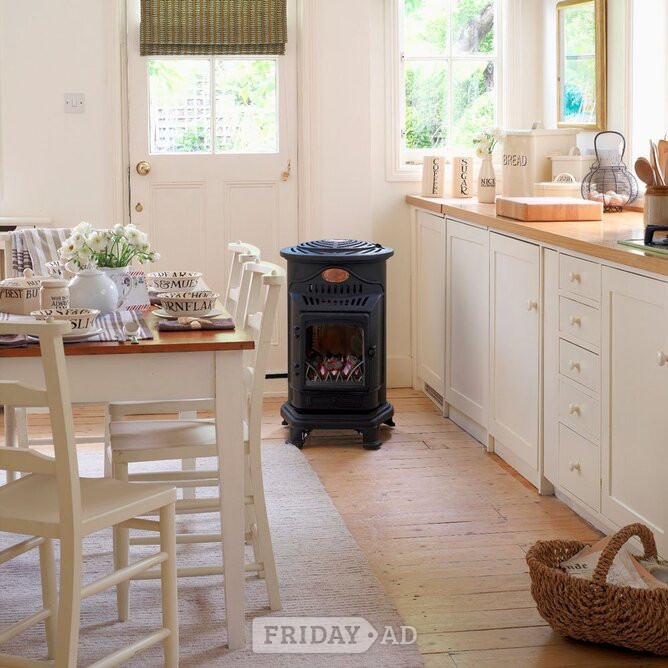 Portsmouth Provence Mobile Gas Heater. In Stock Now, Immediate FREE Delivery