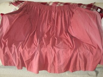 CURTAINS WITH HANGING RAILS AND ALL CLIPS