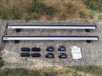 Thule Sweden Evo fixpoint 710700 roof bars 155cm wide with extra 