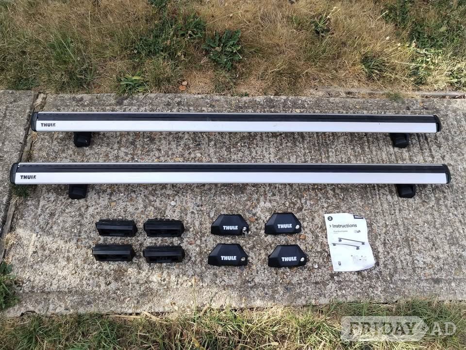 Thule Sweden Evo fixpoint 710700 roof bars 155cm wide with extra  in Uckfield