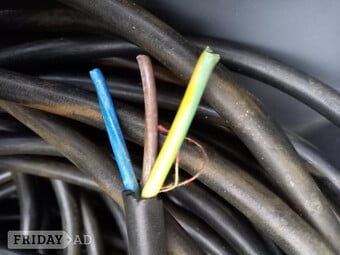 Mains Cable-3 core-Rubberised outer.