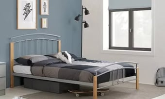 SINGLE - TETRAS WOOD/ METAL BEDFRAME
