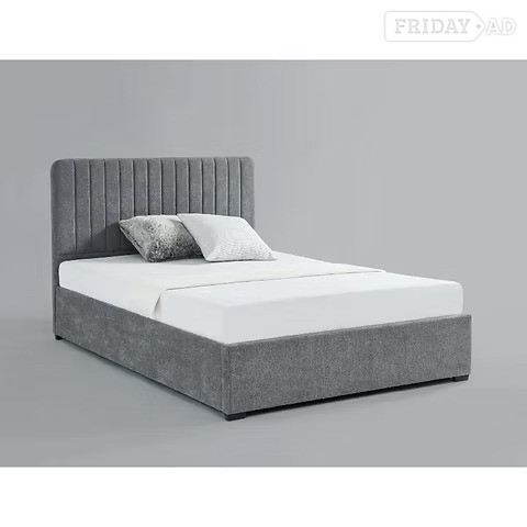 KING- LIVINGSTONE OTTOMAN BED - GREY FABRIC in Rotherham