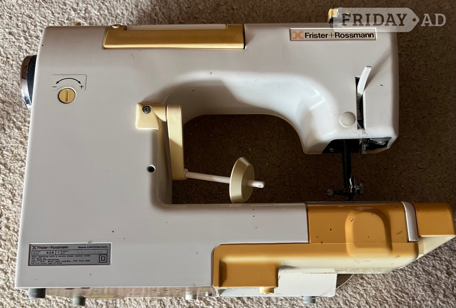 Frister & Rossman sewing machine (for spares or repair)