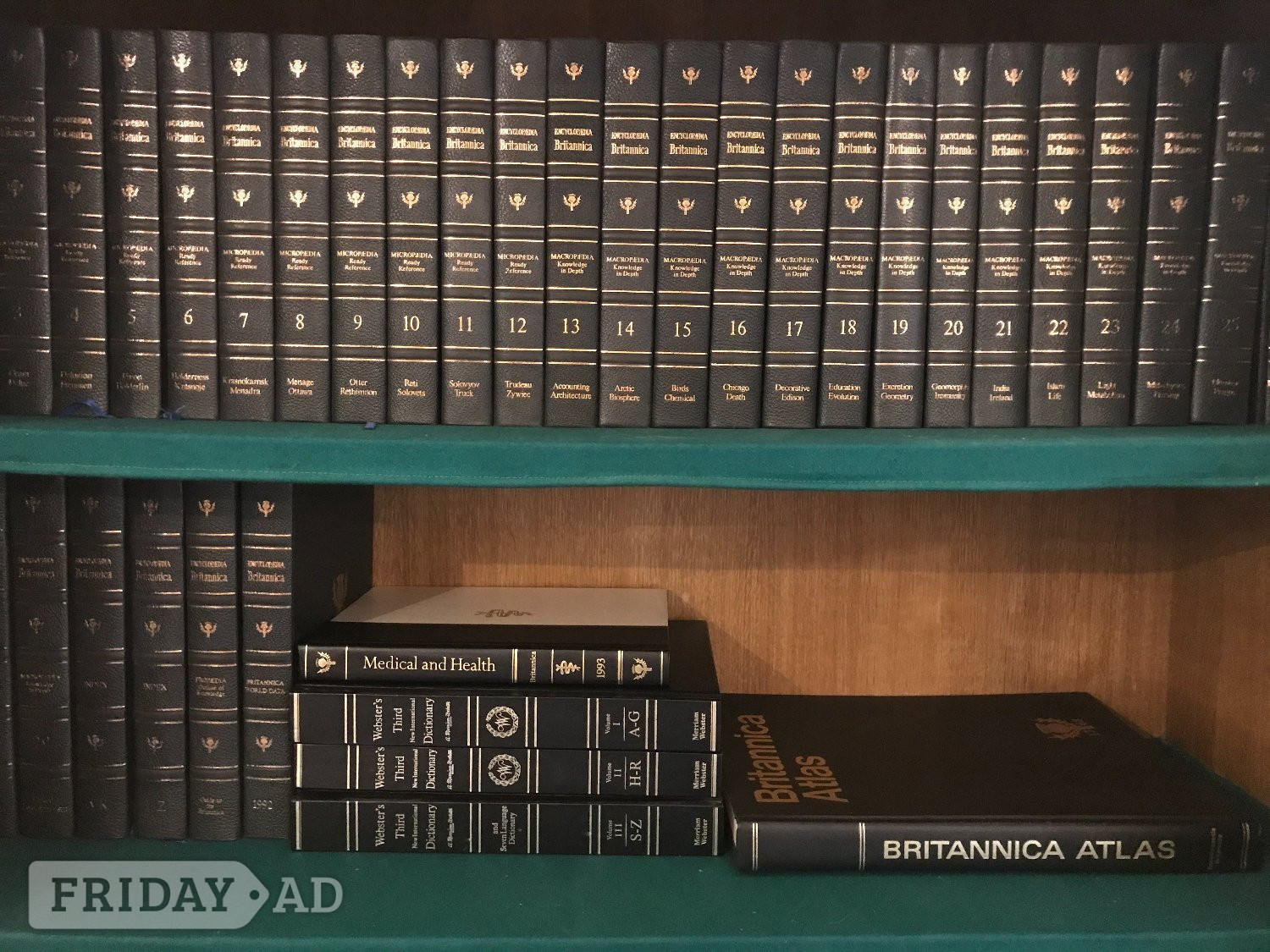 Leather Bound Encyclopaedias  - Decorative in Eastbourne
