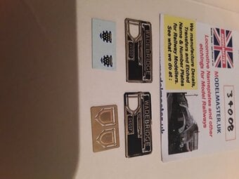 Vintage  OO Gauge  Model Locomotive  Nameplates