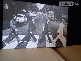 24 BEATLES ABBEY ROAD CANVAS PRINT 18 X 12 INCH