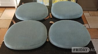 Set 4 Ercol Dining Chair Cushions, VGC