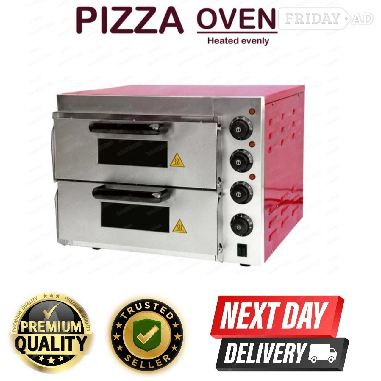pizza Oven16'' Single Twin Deck Commercial Baking Oven Fire Stone - Home Appliances