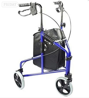 3-wheel walker with bag