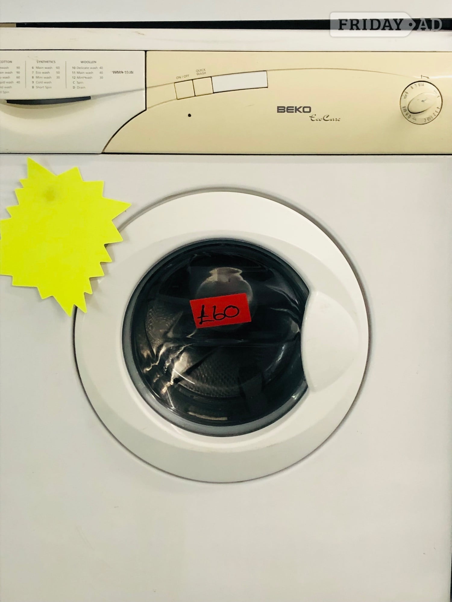 Beko 6KG load  quick wash washing machine  in Milton Keynes