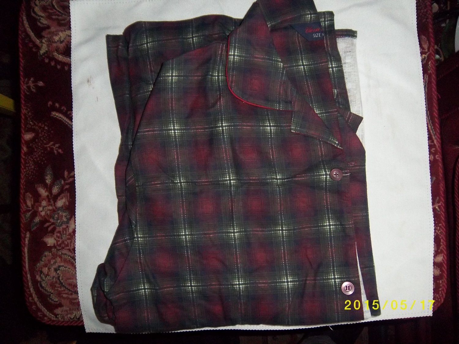 Mans  Striped Flannel and Scottish Check Plad Pajamas