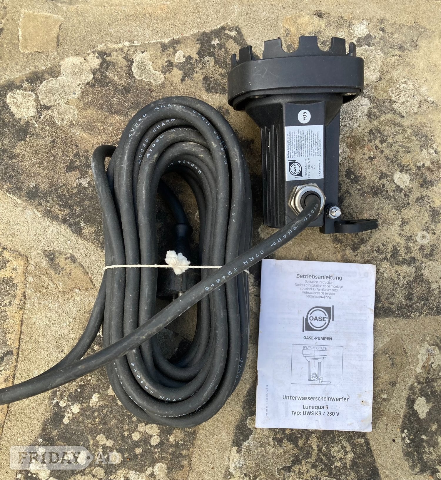 Oase Lunaqua 3 Under Water Spot Light - UWS K3/230v in Crawley