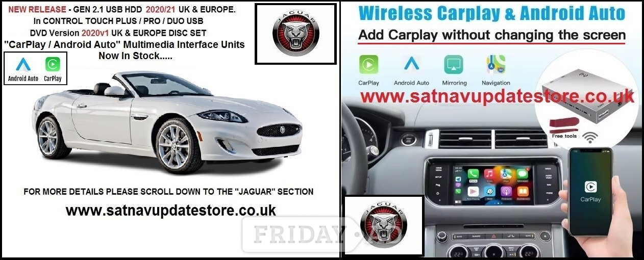 JAGUAR UK & EUROPEAN VEHICLE SATELLITE NAVIGATION MAP UPDATES. in Cardiff