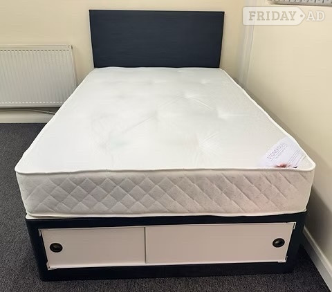 double apollo mattress with SLIDER divan base and headboard 