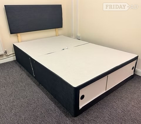 Rotherham double apollo mattress with SLIDER divan base and headboard 