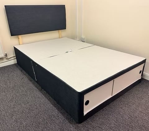 Rotherham double apollo mattress with SLIDER divan base and headboard 