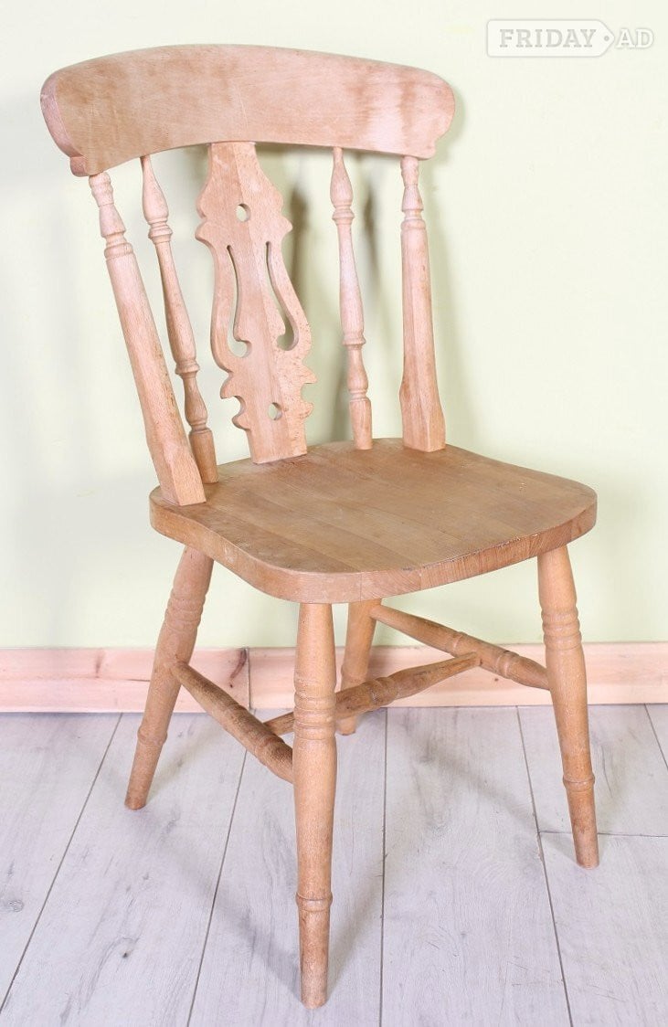 Delivery Options - 4 Beech Rustic Farmhouse Fiddle Back Chairs