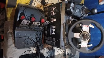 2 Logitech g27  steering wheels