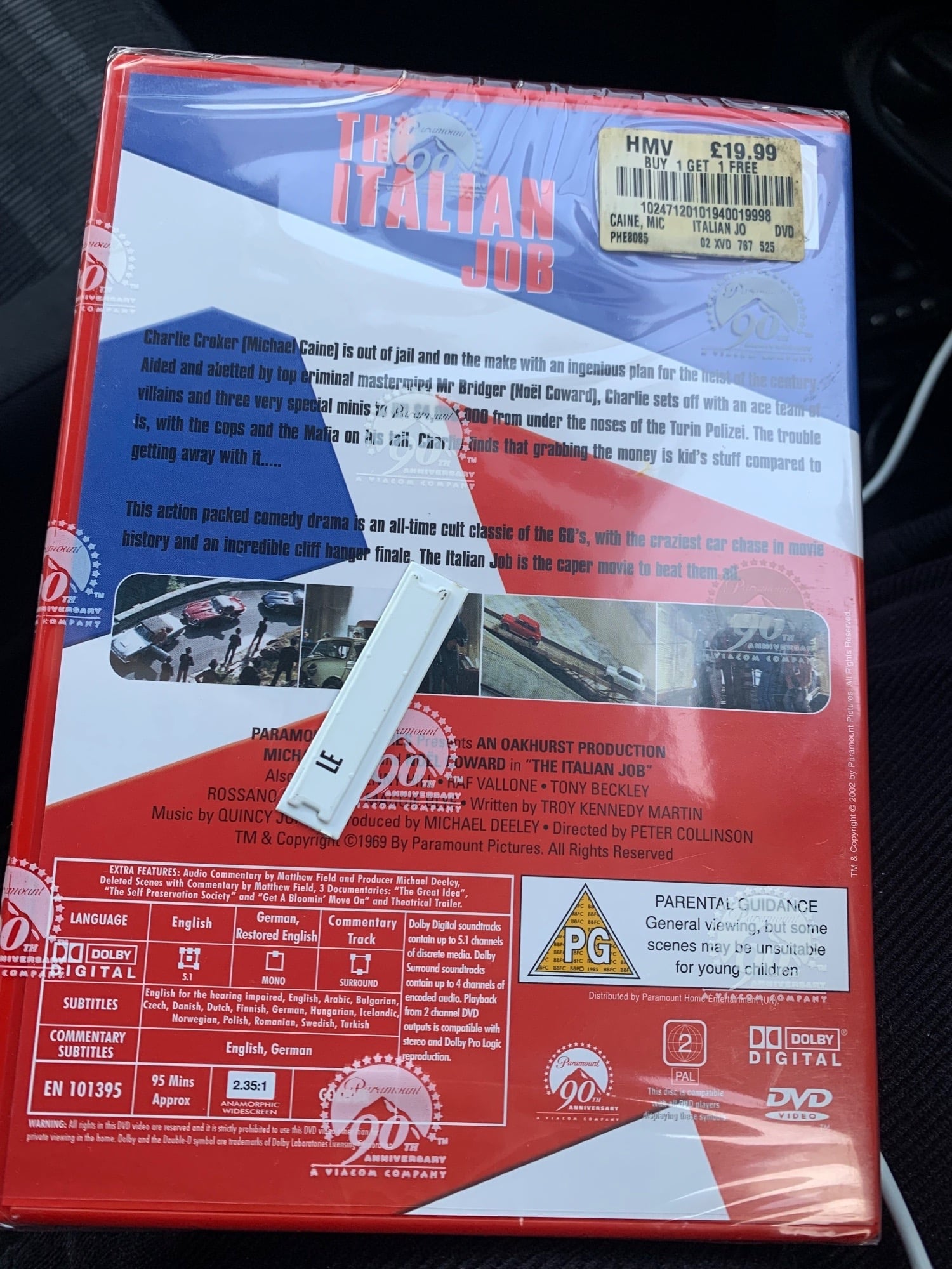 The Italian Job DVD/ Unopened