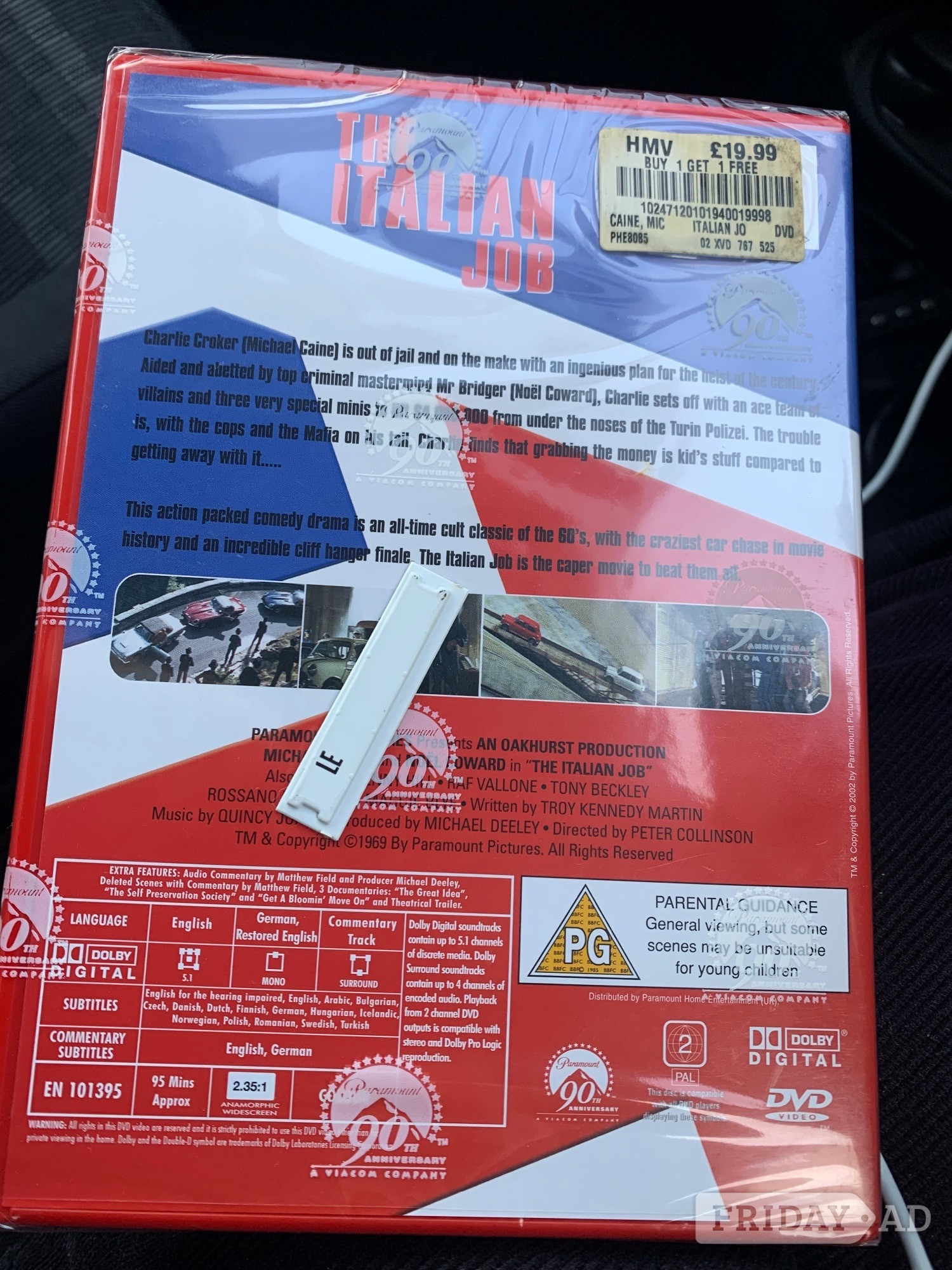 The Italian Job DVD/ Unopened