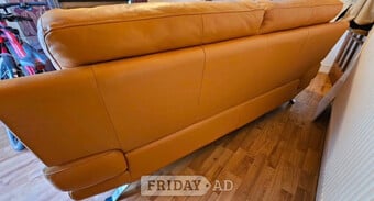 Italian real leather Retro sofa