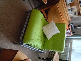Single metal futon. 