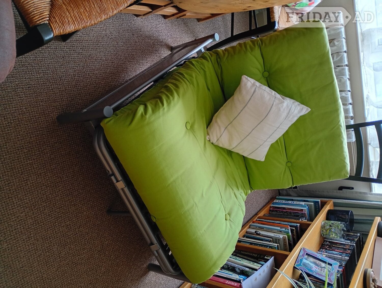 Single metal futon. 