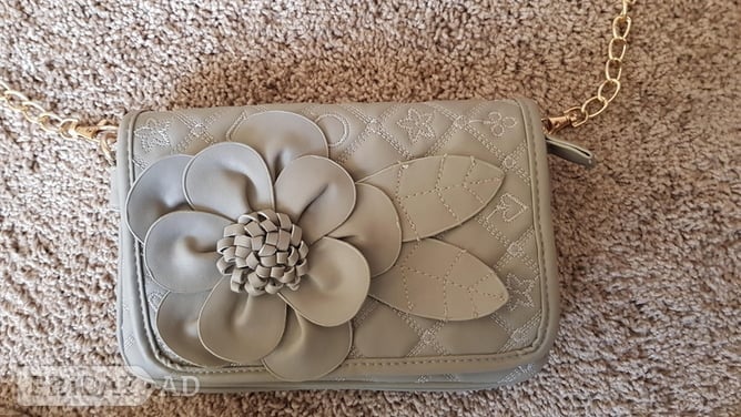 Weston-Super-Mare Ladies grey evening shoulder or clutch handbag as new