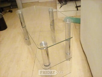 Glass corner tablek