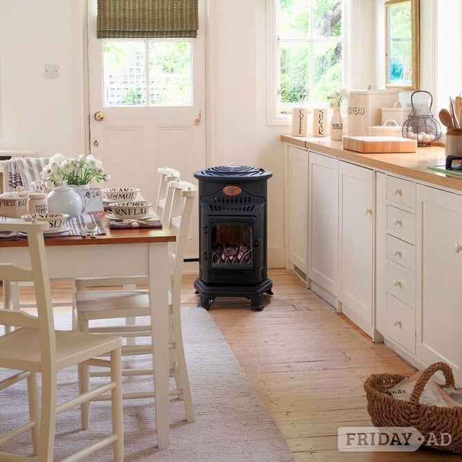 Worthing Provence Mobile Gas Heater. In Stock Now, Immediate FREE Delivery