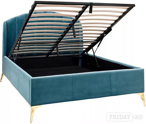 Pettine - double end lift bed frame - teal in Rotherham