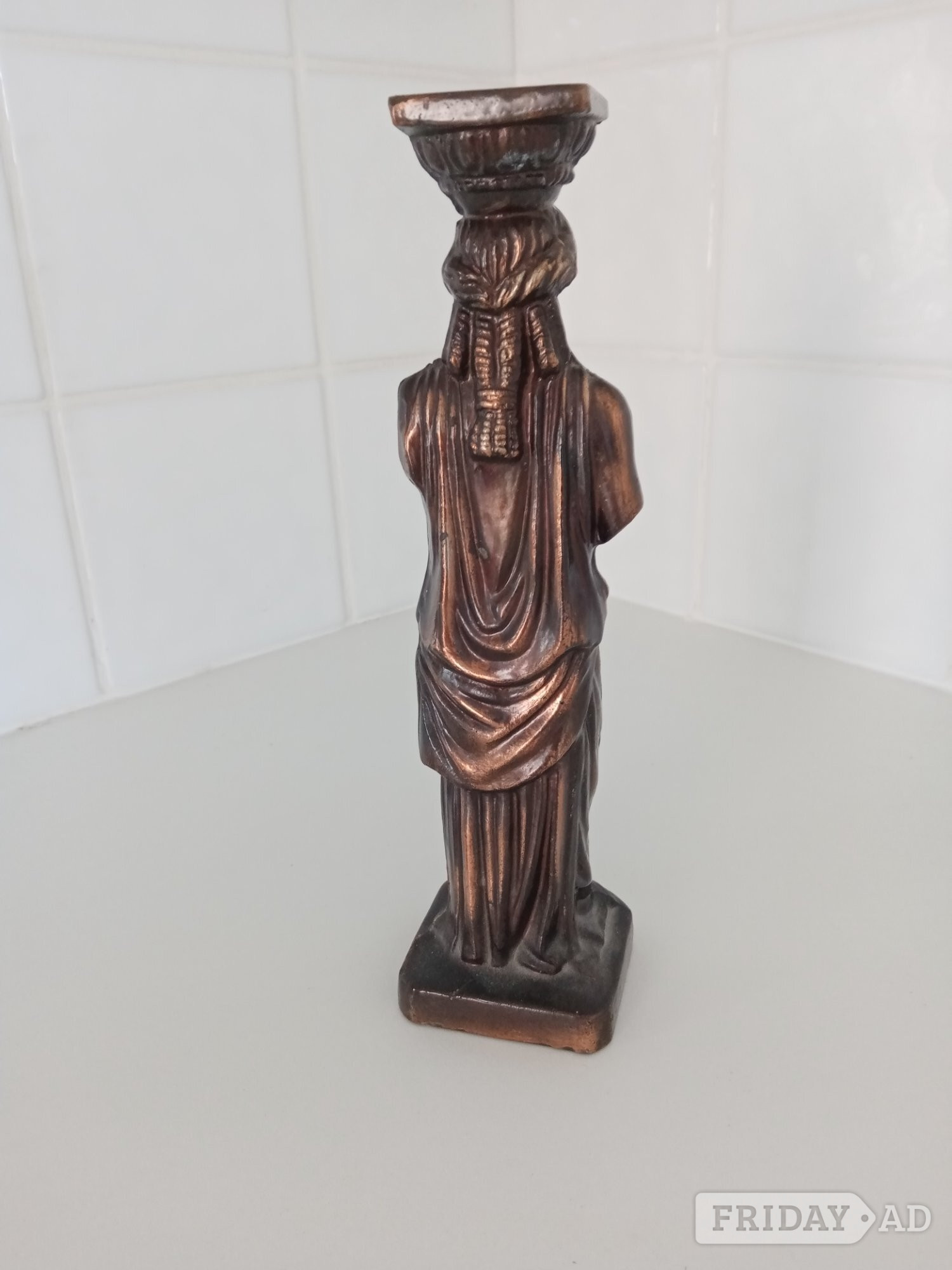 Stunning Metal Bronze EFFECT REPLICA of Ancient Greek Kariatis.