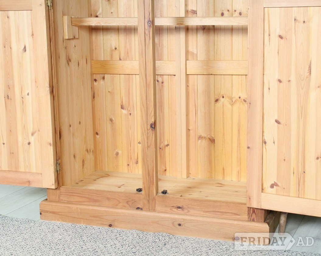 Delivery Options - Pine Farmhouse Wardrobe 2 Hanging Rails