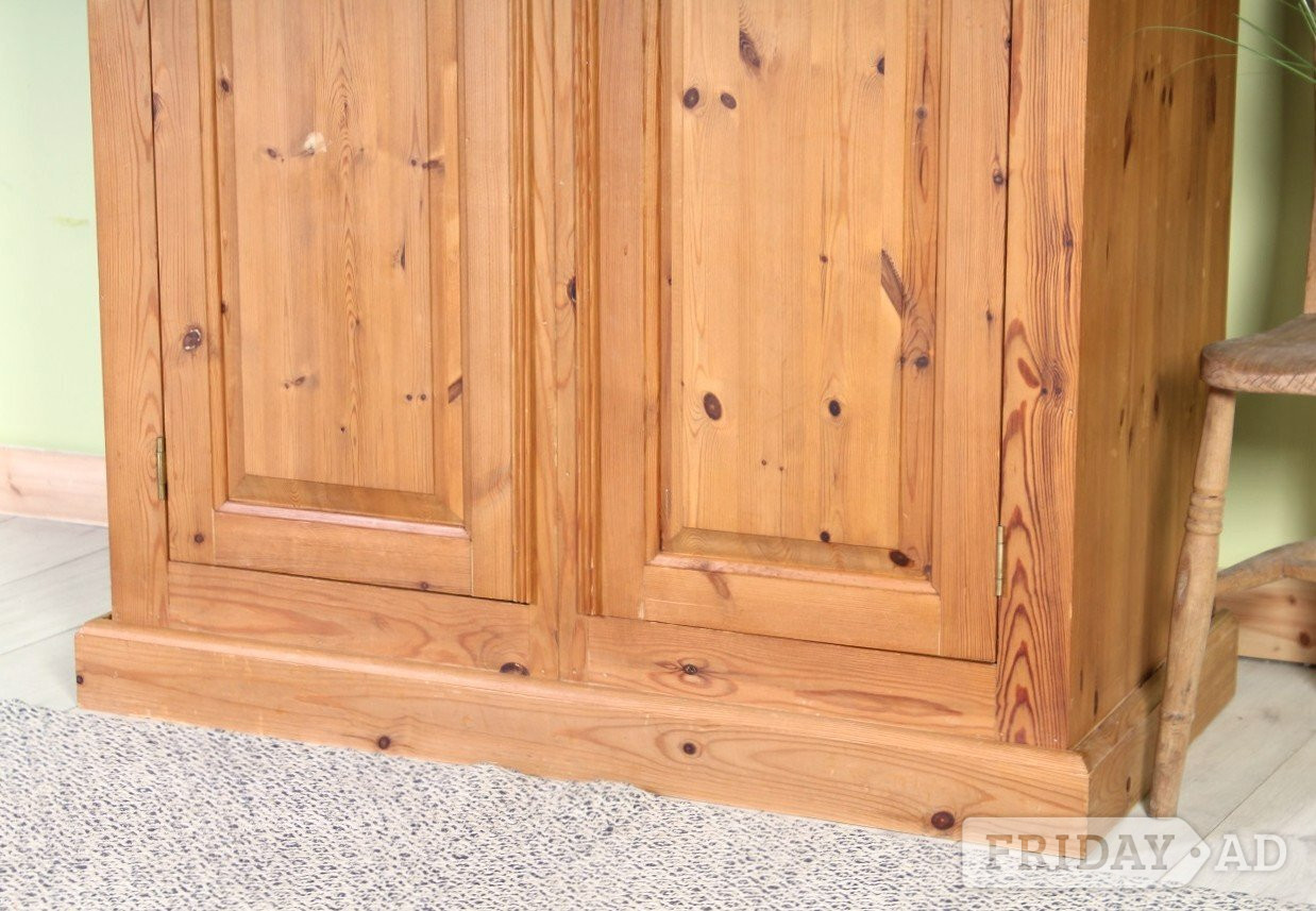 Delivery Options - Pine Farmhouse Wardrobe 2 Hanging Rails - Furniture