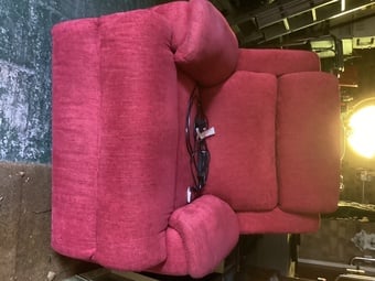 Red electric recliner 
