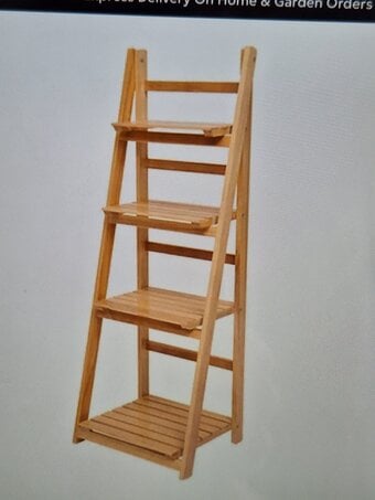 4 Tier wooden Ladder shelf