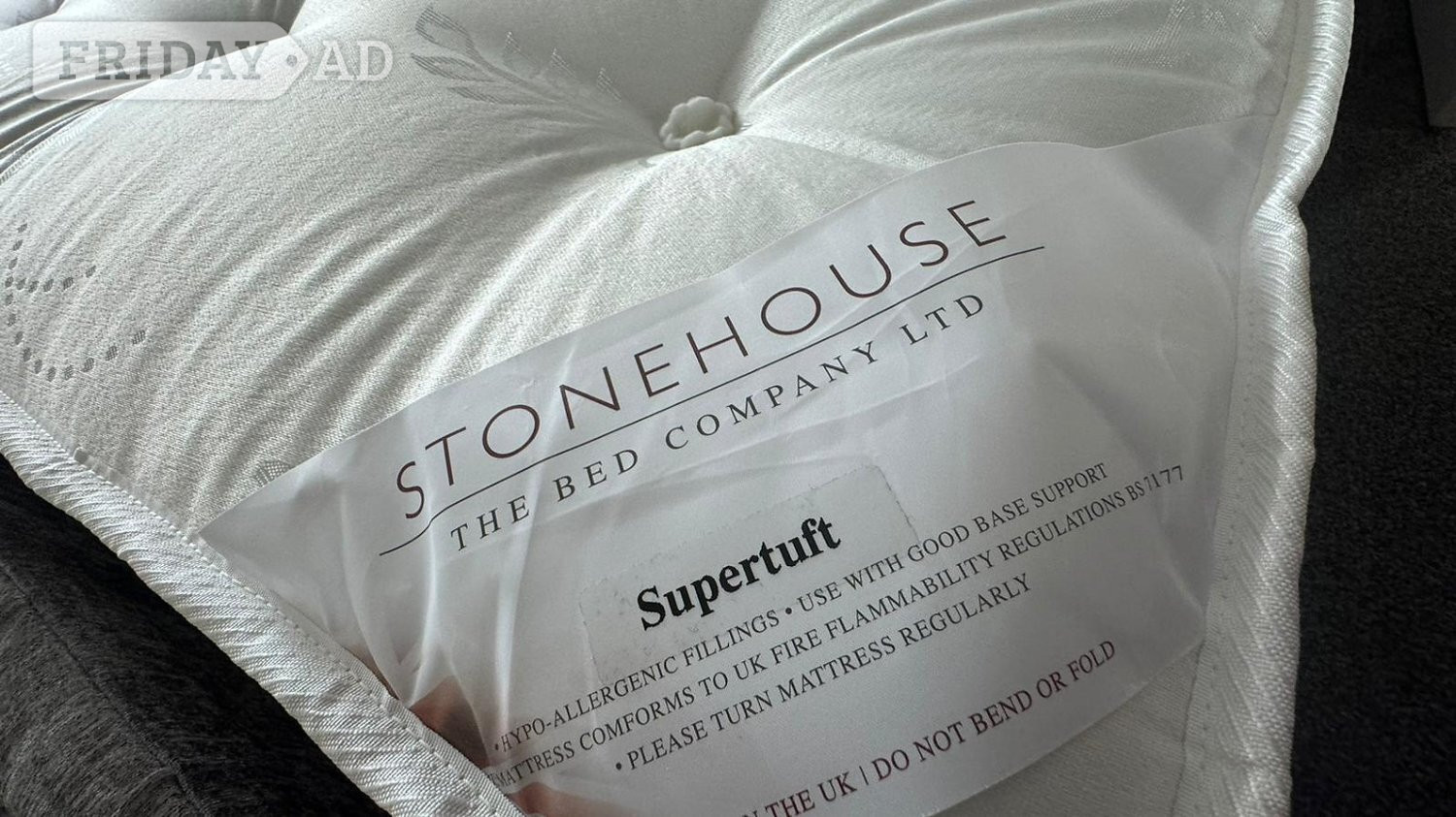 4FT *SUPER TUFT * MATTRESS