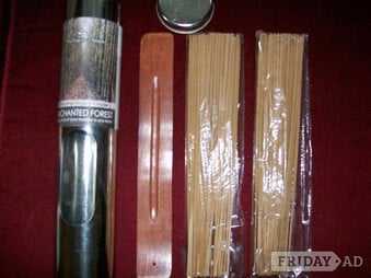ESSENSE STICKS. 80 plus wooden holder. D