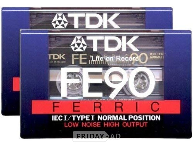 TDK FE90 Ferric cassette tapes in Hastings