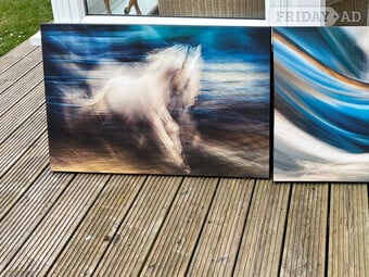 2 x CANVAS ART PRINTS