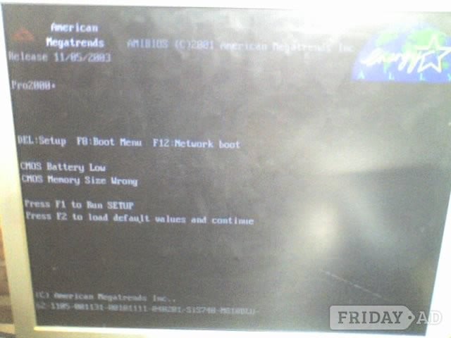 PC Chips M810D Motherboard with CPU, HS Fan & 256Mb SDRAM - USED
