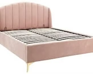 Pettine - king size end lift bed frame - pink