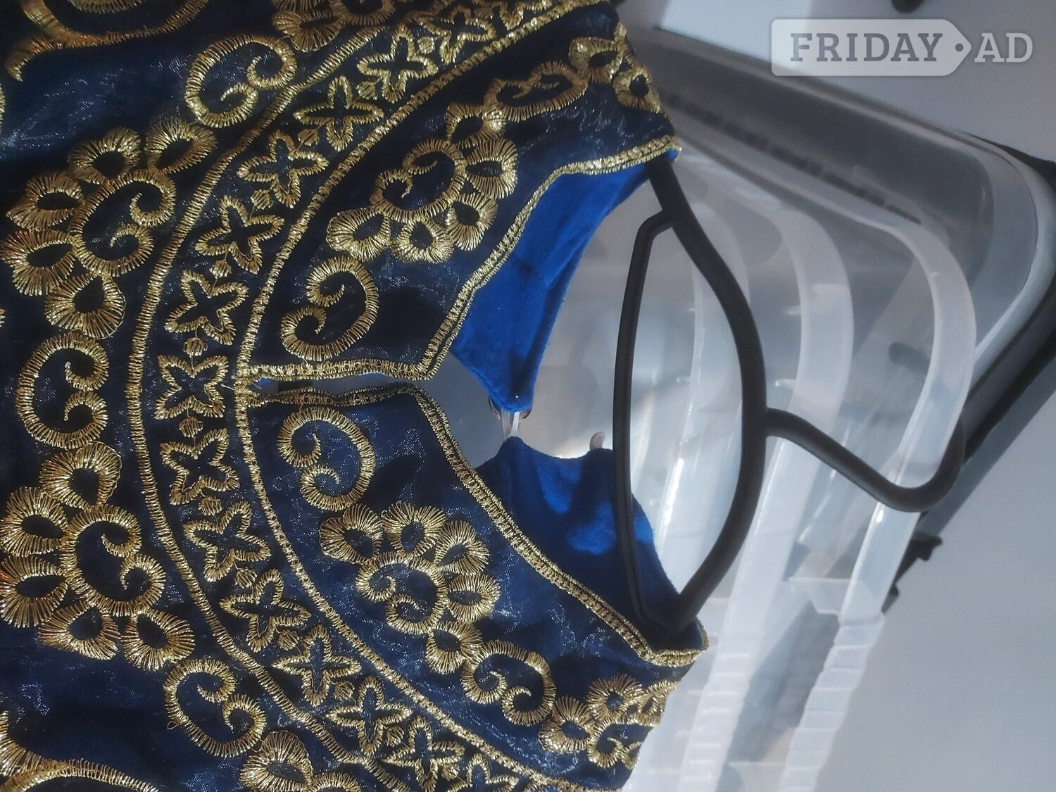 Farasha Abaya (Navy blue and Gold) size 12 - Clothing, Footwear & Accessories in Brighton