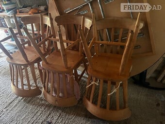 6 pine dining room chairs