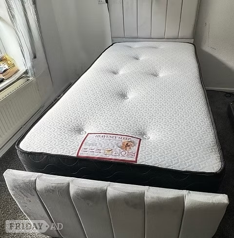 SINGLE - DELUXE LINED SIDE LIFT DIVAN OTTOMAN
