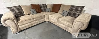 Laura Ashley Elegant Design Comfy Corner Sofa 5 Seater ¬ FHD