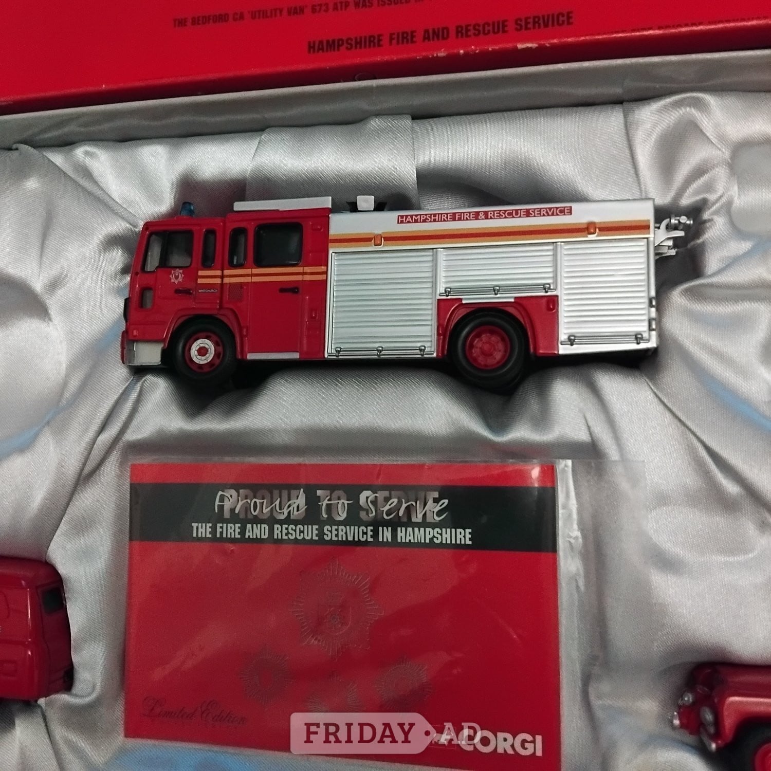Fareham FIRE ENGINE MODELS CORGI BOXED SET LTD EDITION WITH CERT. 