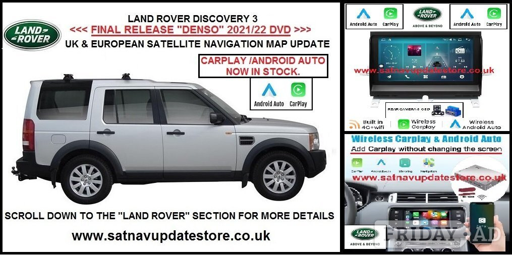 DISCOVERY 3 - 2021/2022 UK & EUROPEAN NAVIGATION MAP UPDATES. in Cardiff